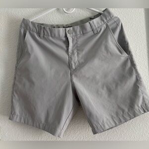 Puma Men's Light Gray Flat Front Shorts